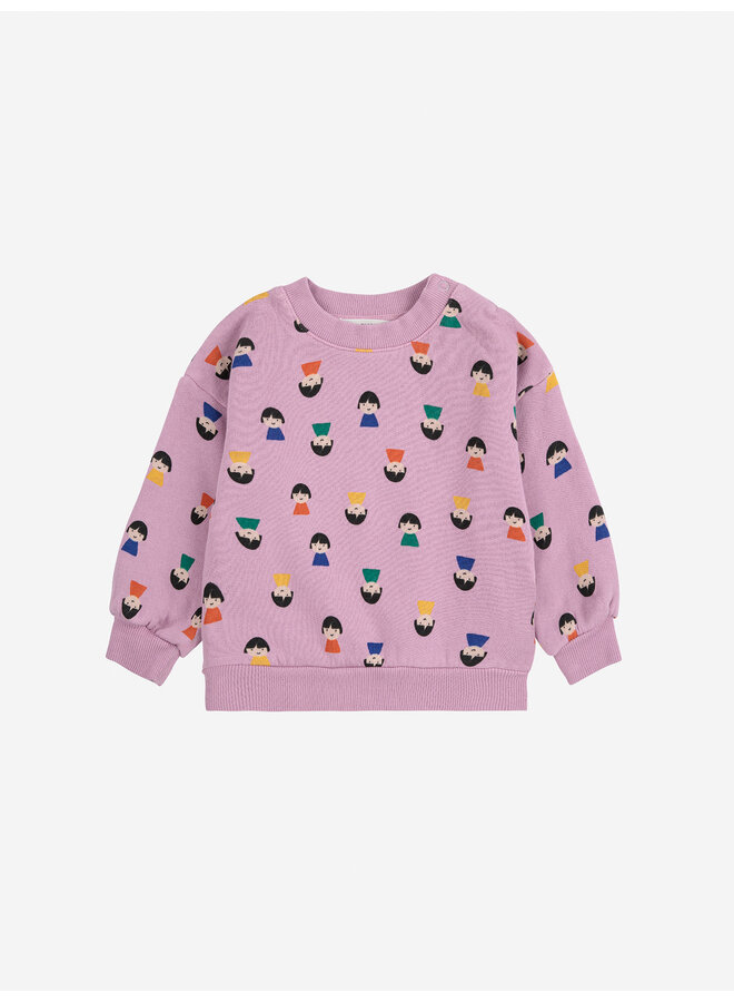 Game pawns all over sweatshirt - Lavender