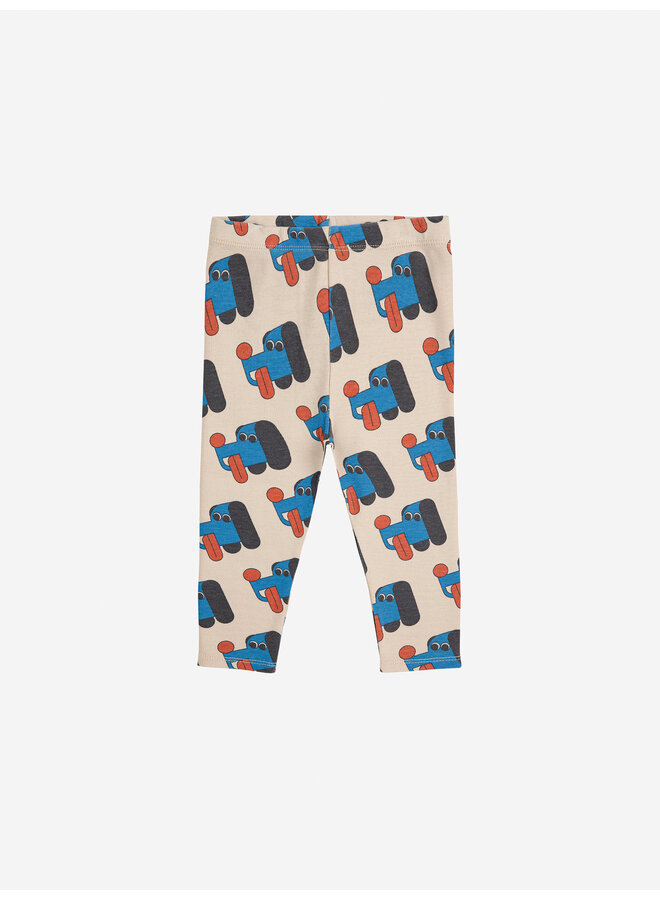 Doggy mate all over leggings - Offwhite