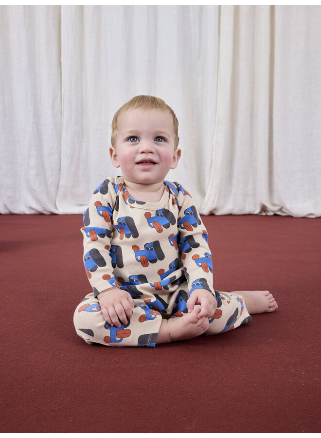 Bobo Choses - Doggy mate all over leggings - Offwhite