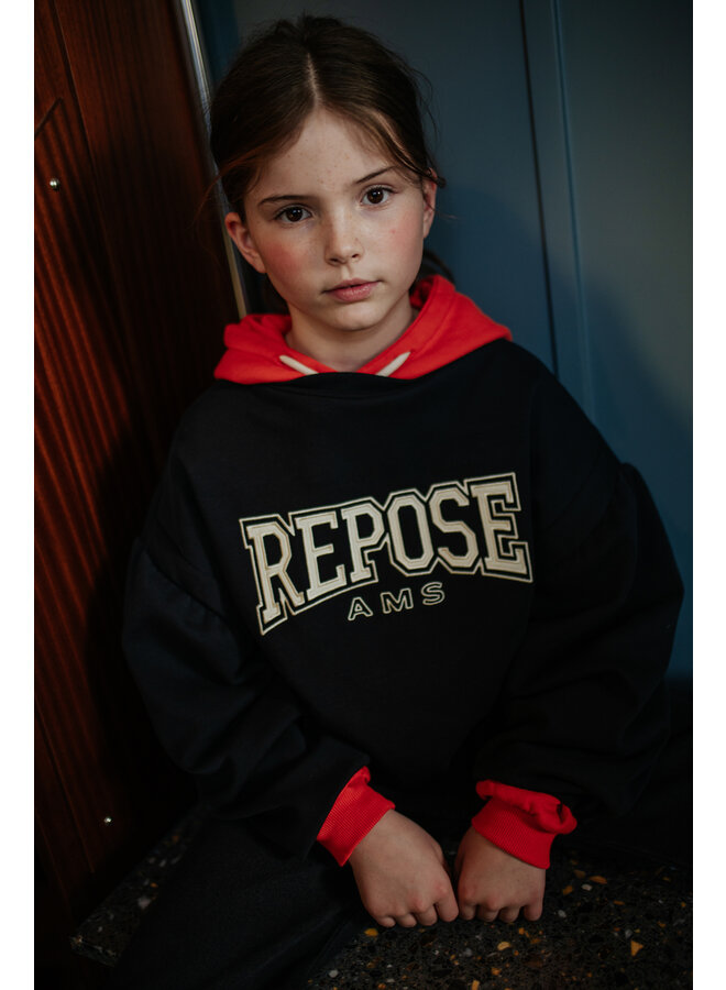 Repose AMS - Crop heart sweater - Graphic night