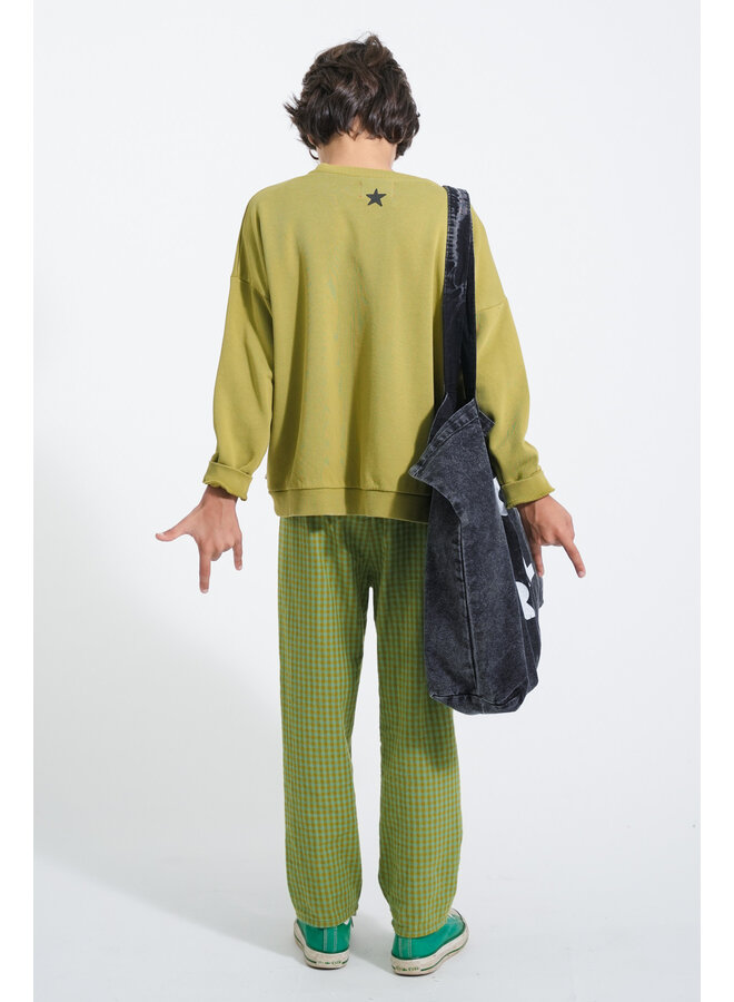Piupiuchick - Sweatshirt - Olive green w/ tiger print