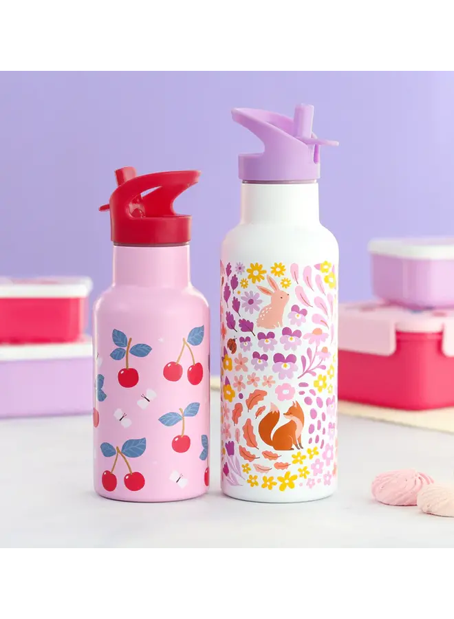 A Little Lovely Company - RVS drinkfles – Kersen