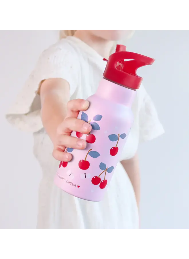 A Little Lovely Company - RVS drinkfles – Kersen