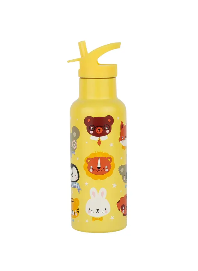 XL RVS drinkfles – Dierenvriendjes