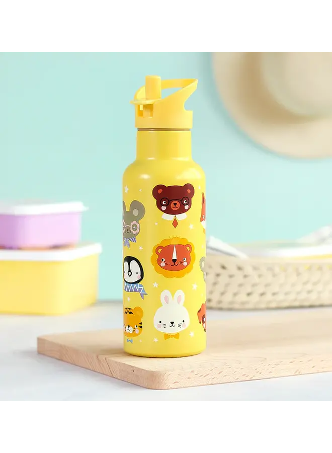 A Little Lovely Company - XL RVS drinkfles – Dierenvriendjes