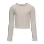 Kids Only - Nella l/s o-neck top – Pumice stone melange