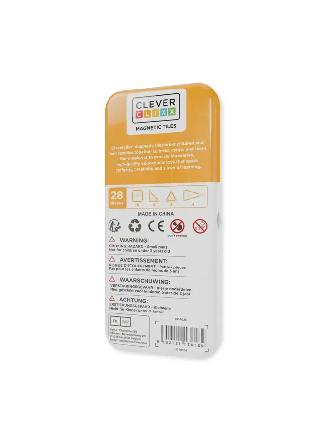 Cleverclixx - Mini tiles pack intense – 28 pieces