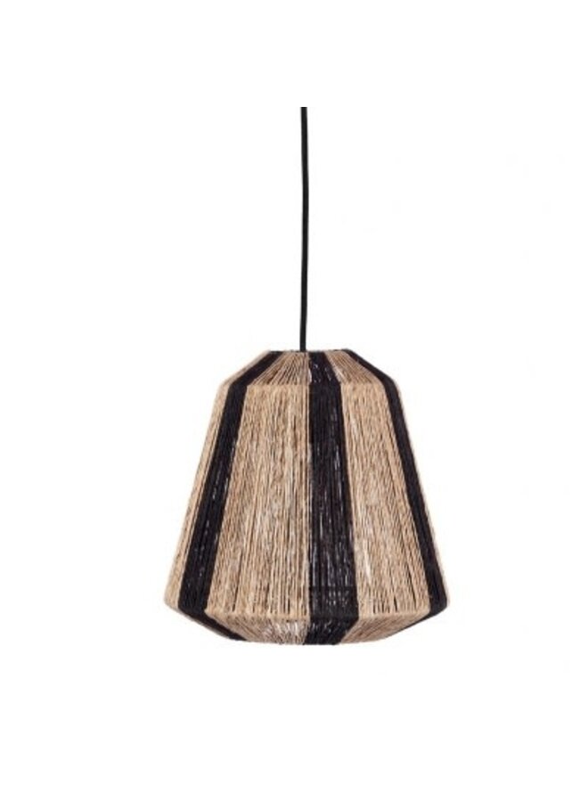 Ven hanglamp - Zwart/Naturel