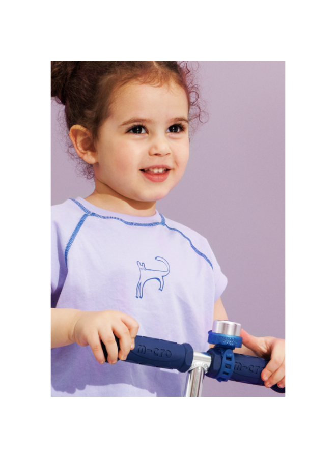 Micro step - Micro bel - Glitter blauw