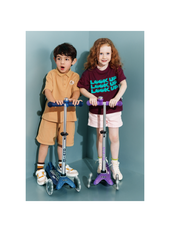 Micro step - Micro bel - Glitter blauw