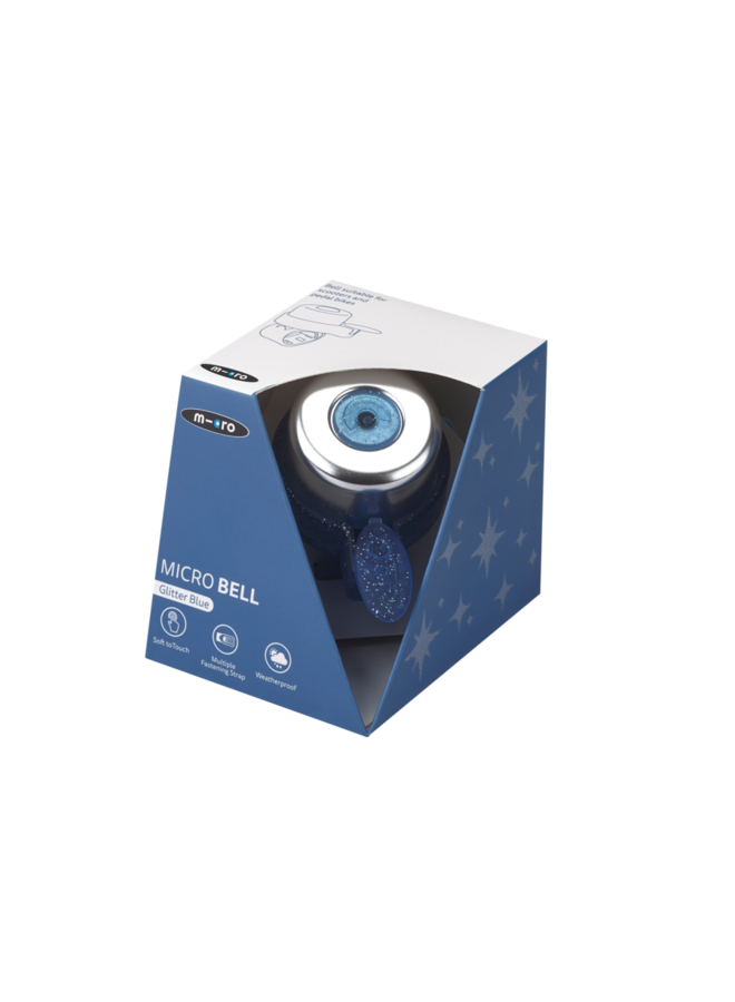 Micro step - Micro bel - Glitter blauw