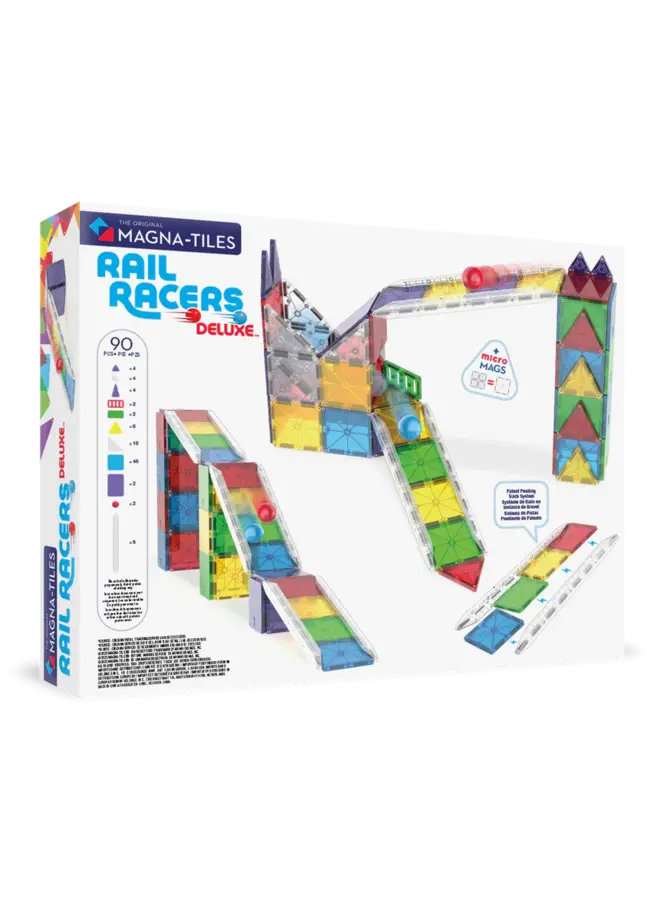 MagnaTiles - Rail racers deluxe - 90 stuks