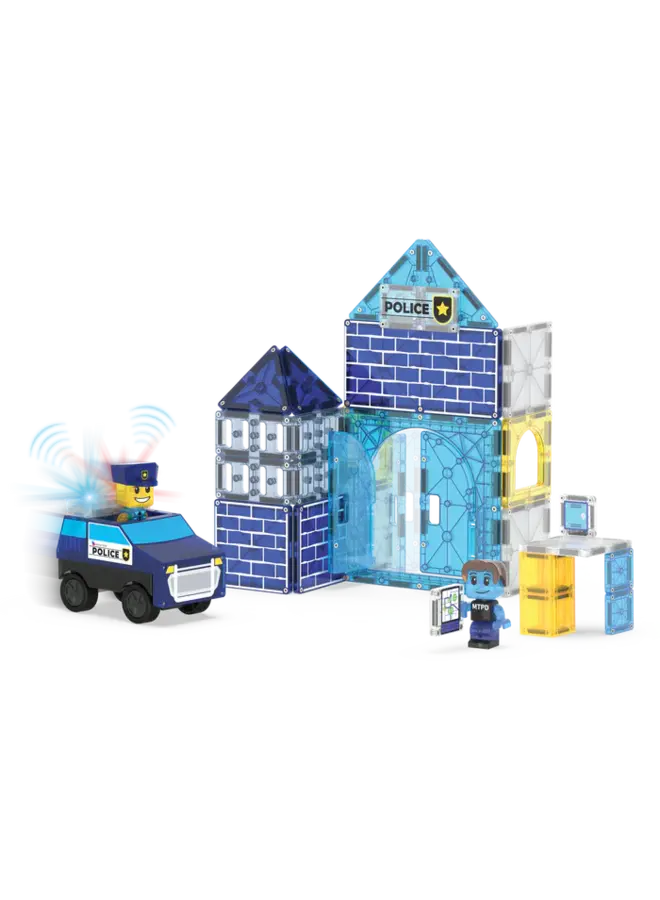 MagnaTiles - Police station - 35 stuks