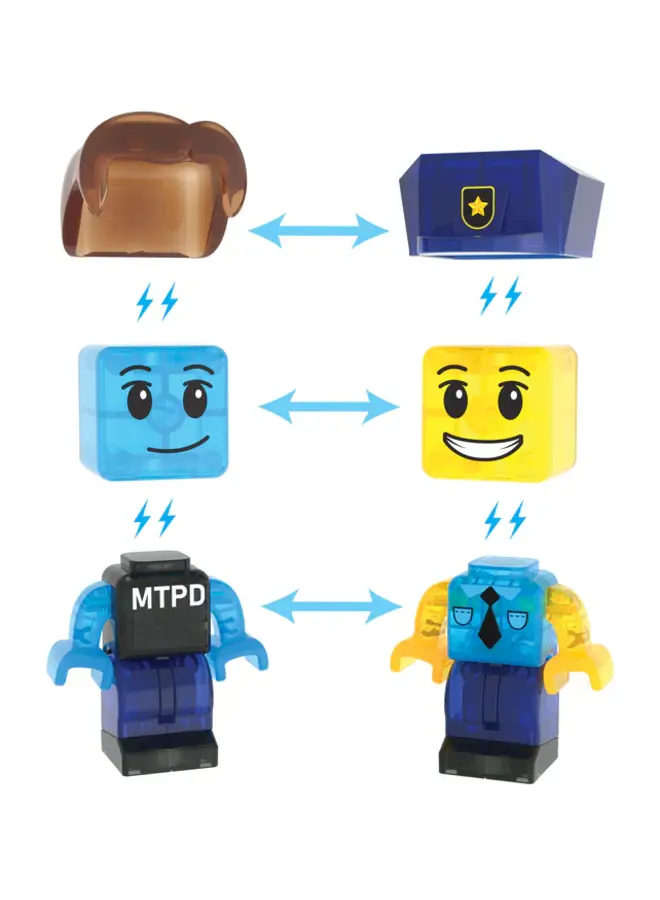 MagnaTiles - Police station - 35 stuks