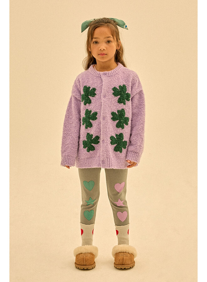 Jelly Mallow - Heart leggings - Grey