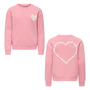 Kids Only - Ditte longsleeve heart sweater – Sea pink fierce