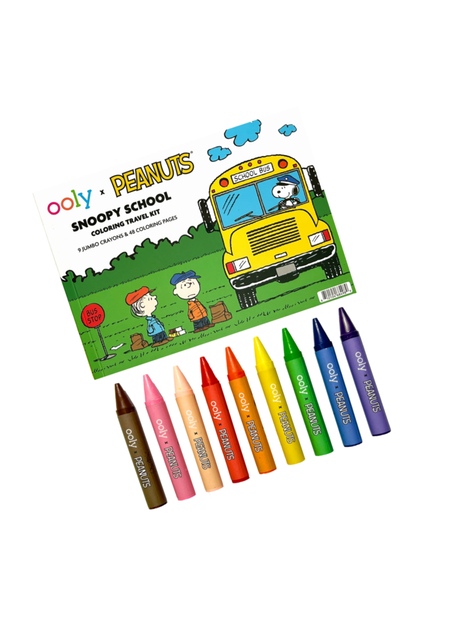 Ooly - Peanuts – Snoopy school coloring travel kit