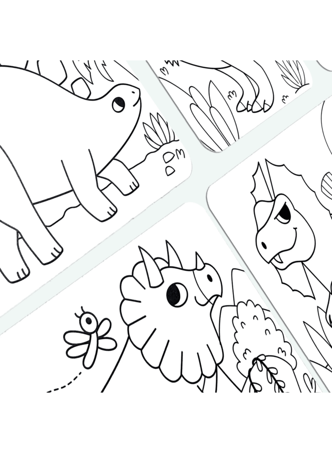 Ooly - Undercover kunst verborgen patronen kleuractiviteit – Dino tales