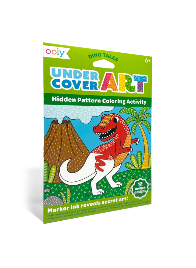 Ooly - Undercover kunst verborgen patronen kleuractiviteit – Dino tales