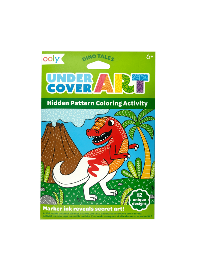 Undercover kunst verborgen patronen kleuractiviteit – Dino tales