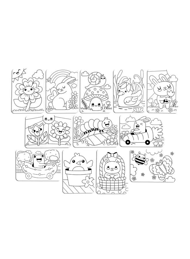 Ooly - Undercover kunst verborgen patronen kleuractiviteit – Garden pals