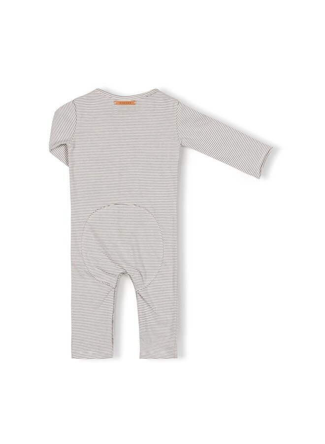 Nixnut - Butt onesie – Storm stripe