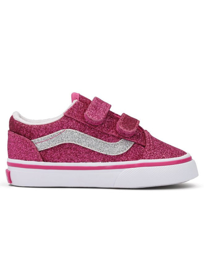 Vans - Old Skool V – Glitter raspberry rose