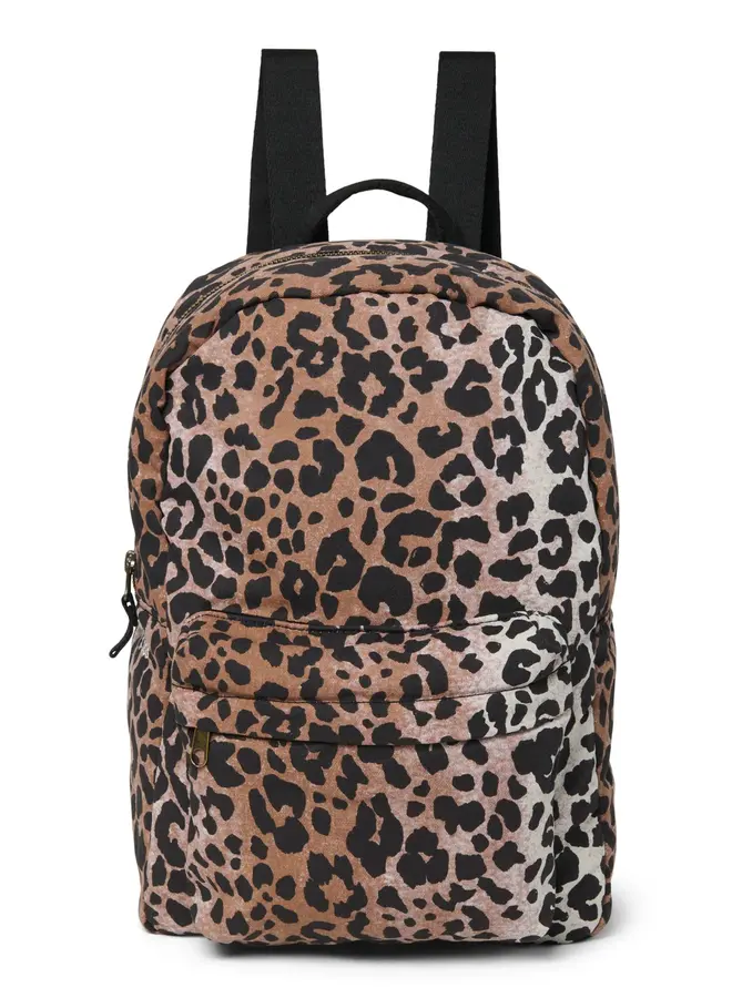 Studio Noos - Hazel leopard soft cotton midi backpack