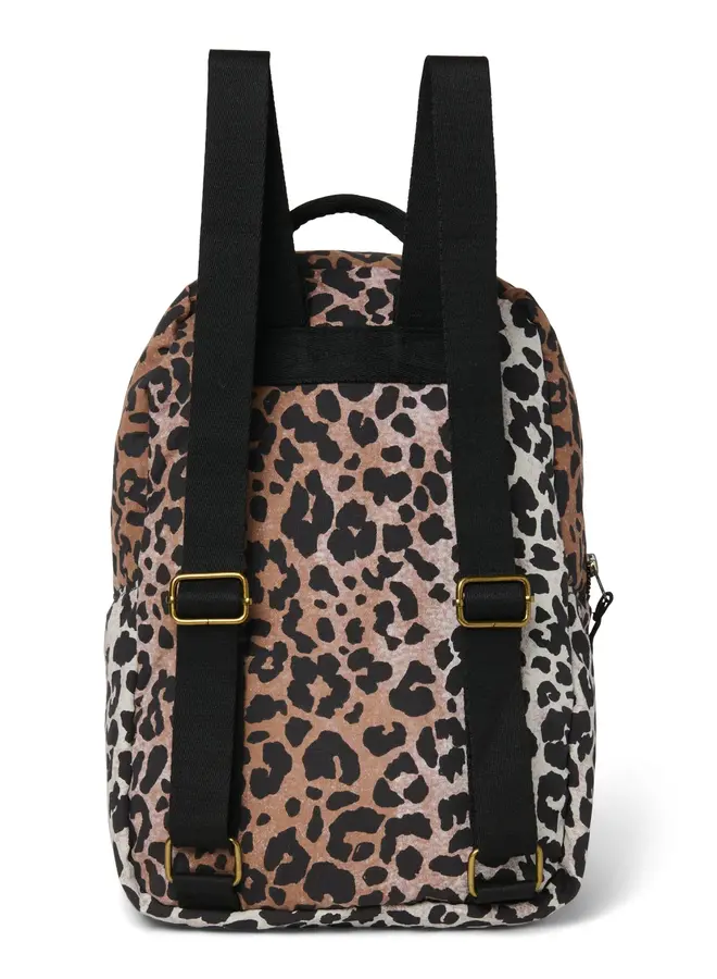 Studio Noos - Hazel leopard soft cotton midi backpack