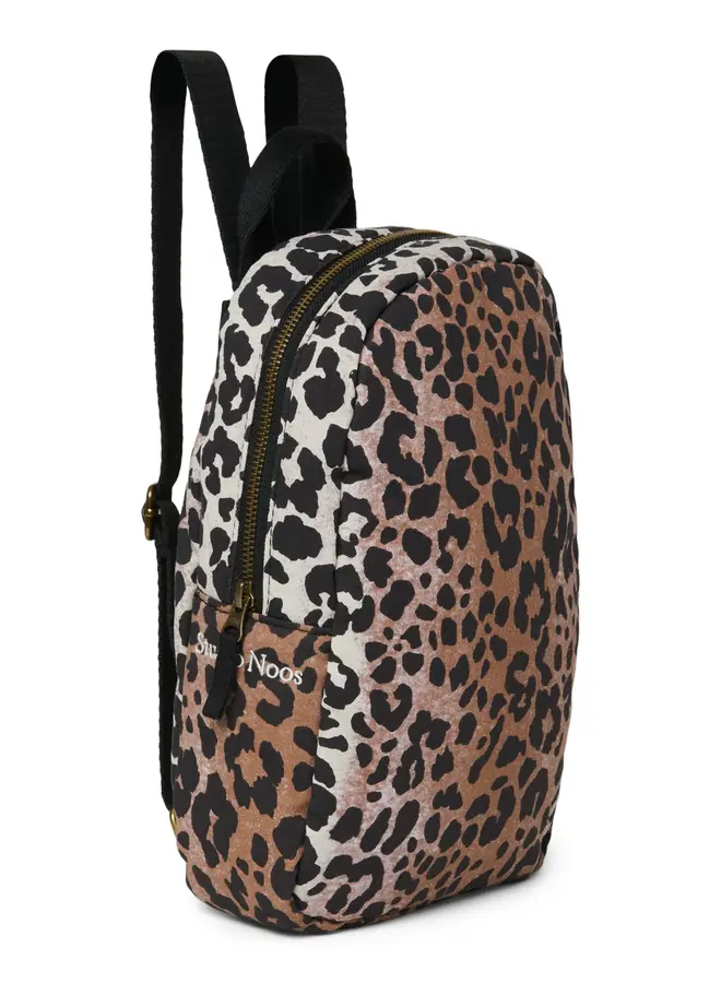 Studio Noos - Hazel leopard soft cotton mini backpack