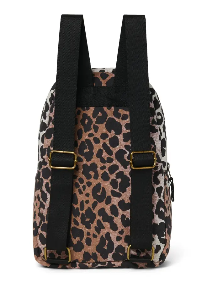 Studio Noos - Hazel leopard soft cotton mini backpack