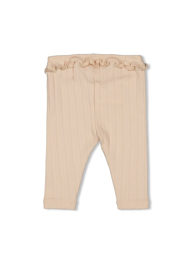 Feetje - Legging pointelle rib - Woodland Bloom - Offwhite