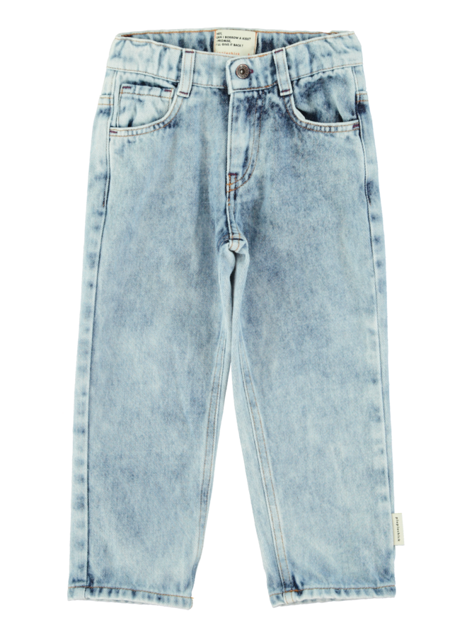 Piupiuchick - Unisex trousers - Washed blue denim