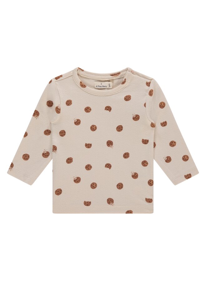 Baby t-shirt long sleeve cookies - Snow