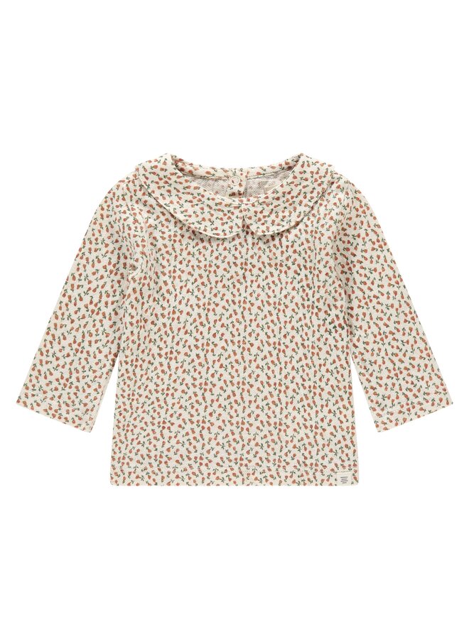 A Tiny Story - Baby t-shirt long sleeve flowers - Snow