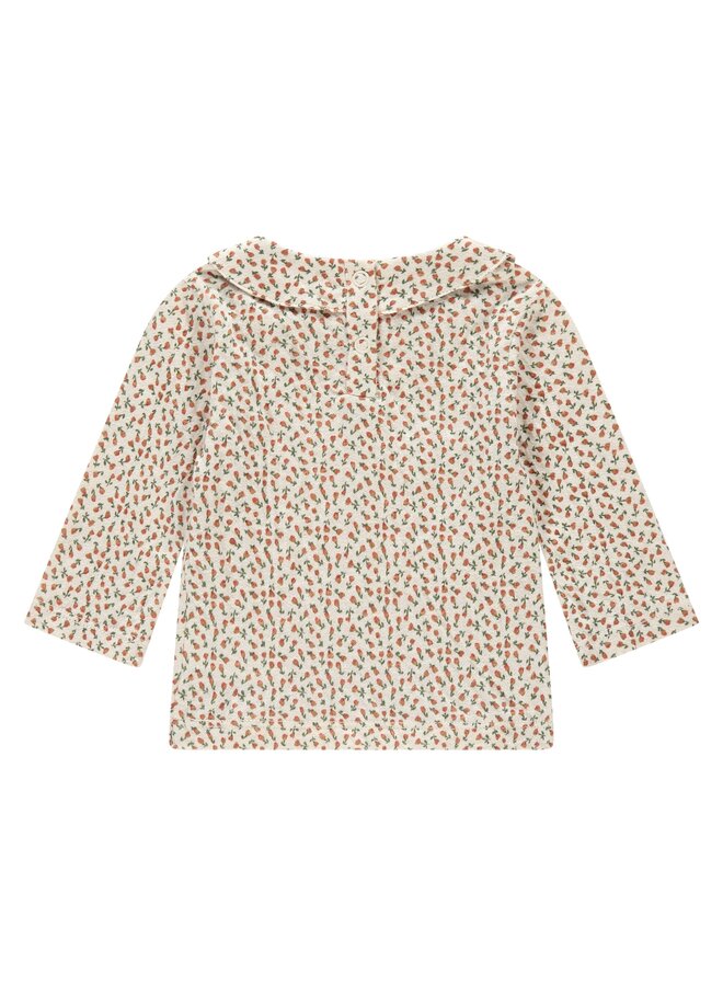 A Tiny Story - Baby t-shirt long sleeve flowers - Snow