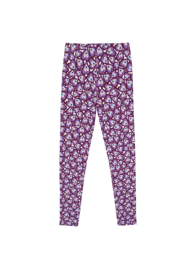 Charlie pants – Funky hearts purple