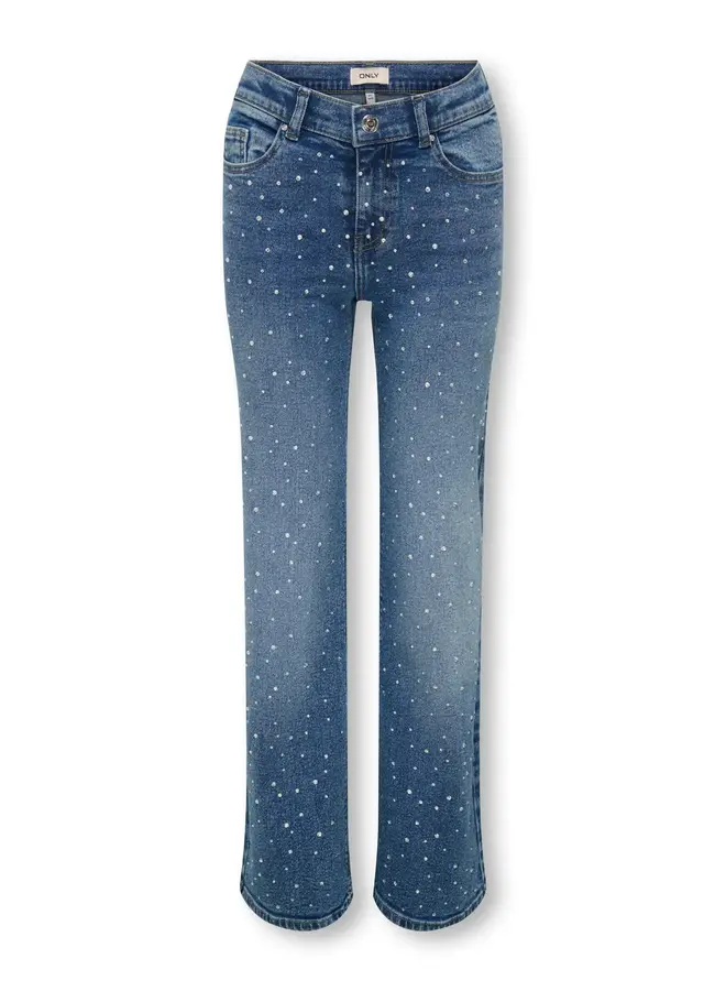 Kids Only - Juicy rhinestone wide leg denim – Medium blue denim
