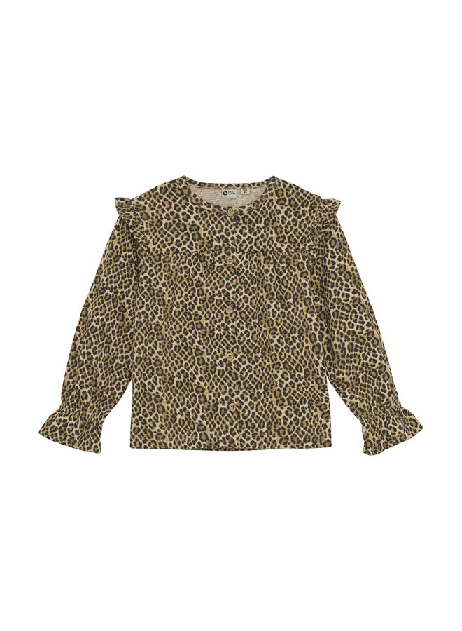 Shirt longsleeve animal - Latte sand