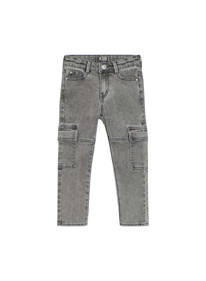 2600 Straight cargo fit jeans - Used grey denim
