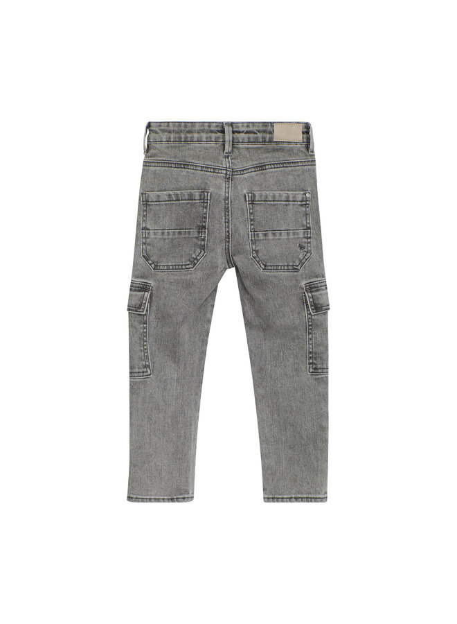 Daily7 - 2600 Straight cargo fit jeans - Used grey denim