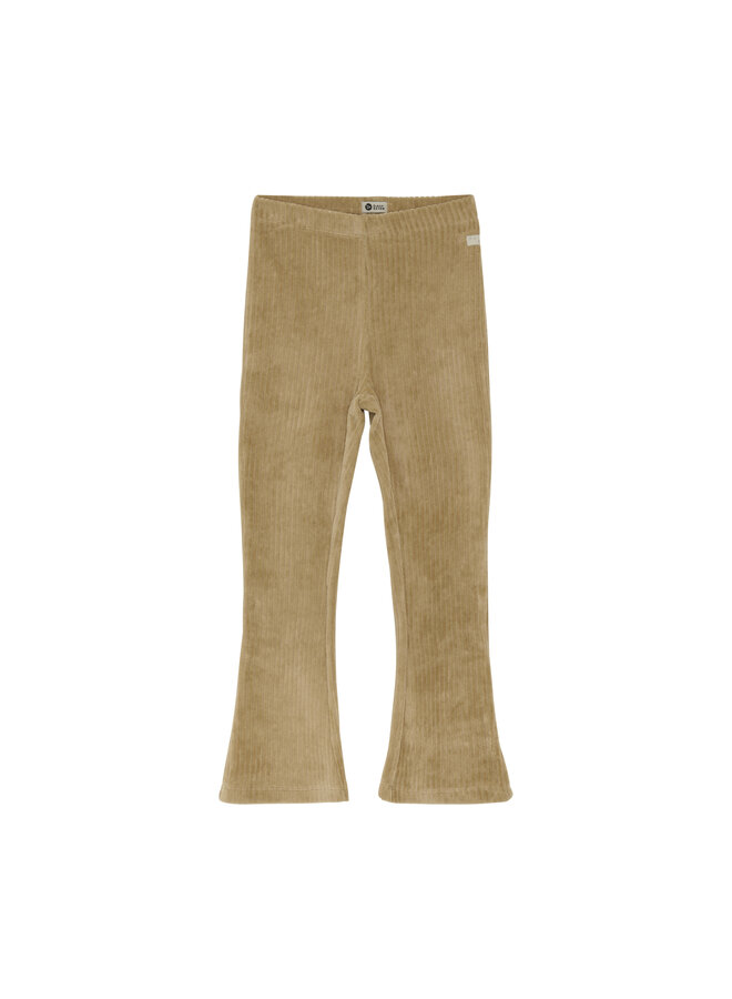 Flared velvet pants - Sand