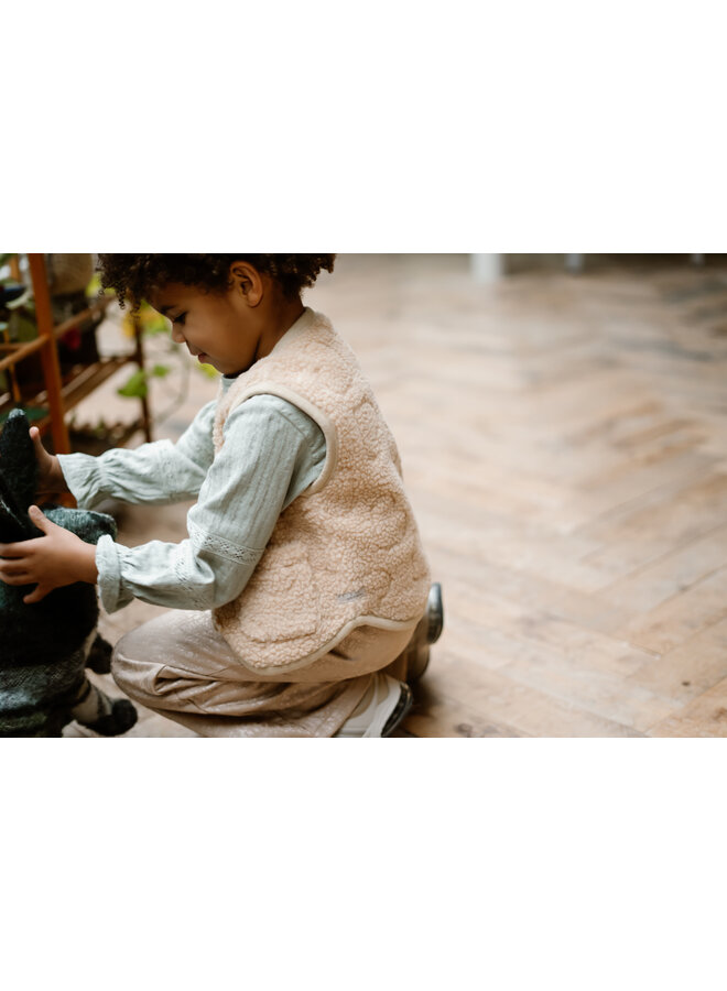 Daily7 - Teddy gilet - Sandshell