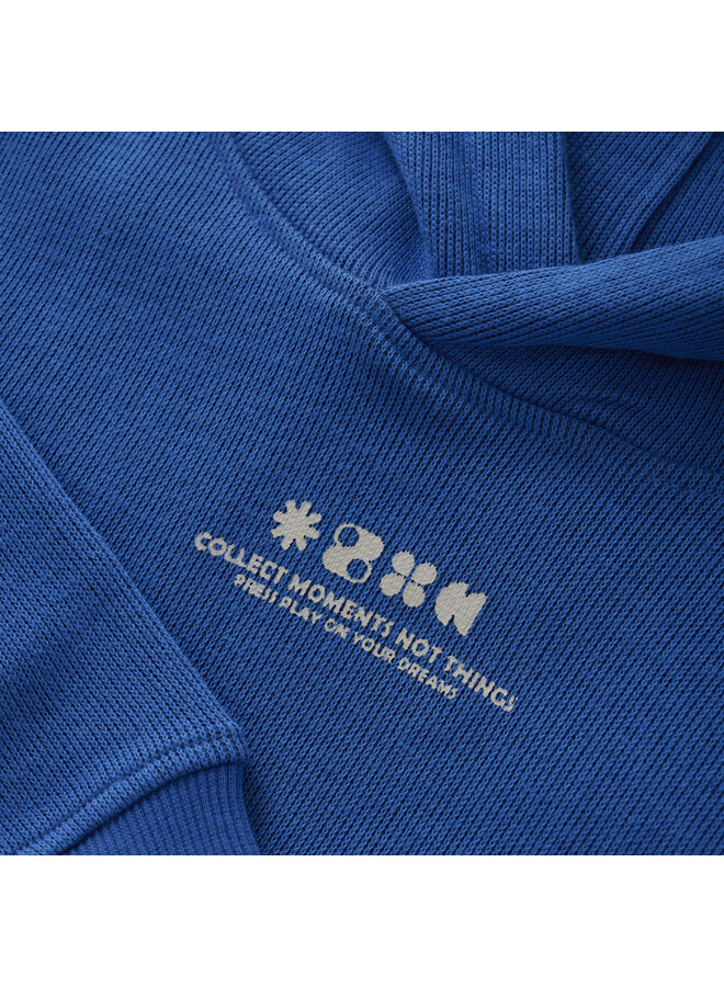 Daily7 - Hoodie backprint - Dusty kobalt