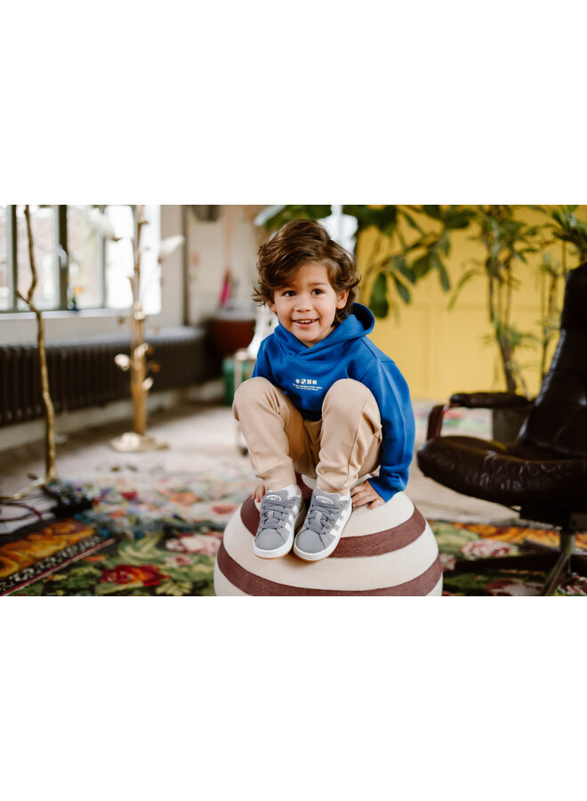 Daily7 - Hoodie backprint - Dusty kobalt