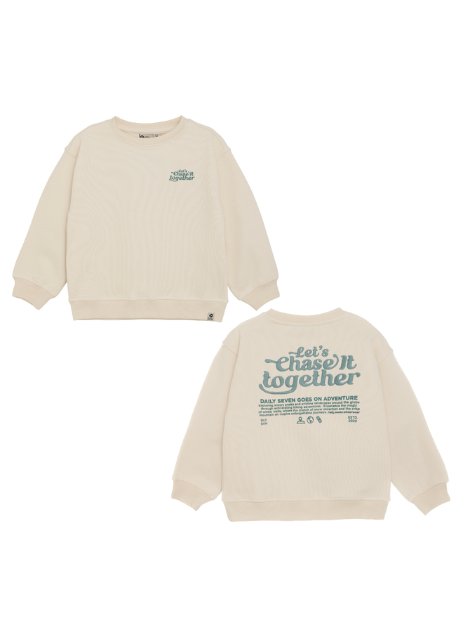 Oversized sweater backprint 920234 - Sandshell