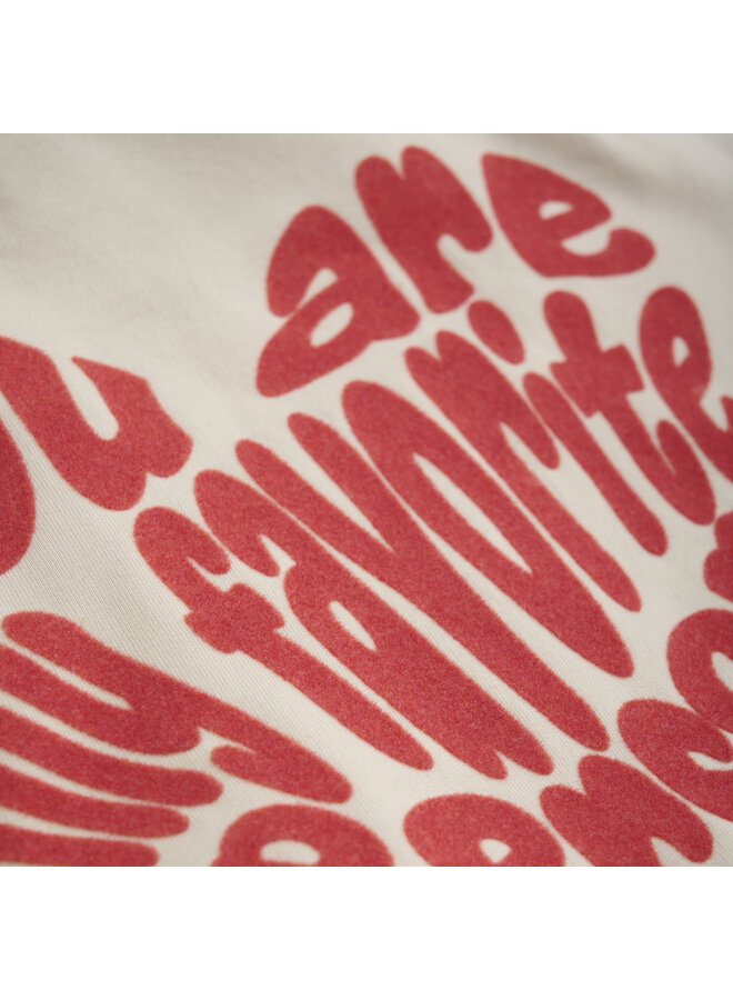 Daily7 - Sweater brushed backprint - Sandshell