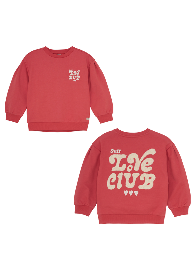 Sweater brushed print - Baked apple