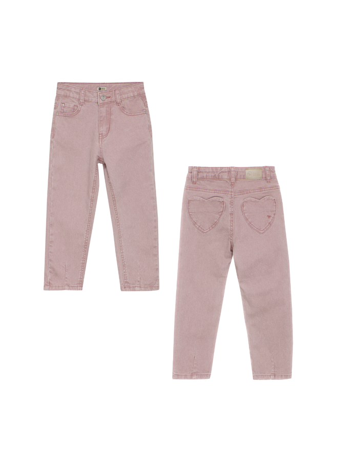 2500 Mom fit heart pocket - Pale mauve