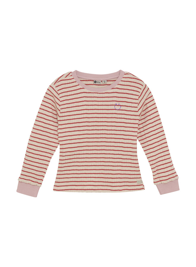 T-shirt longsleeve stripe - Baked apple
